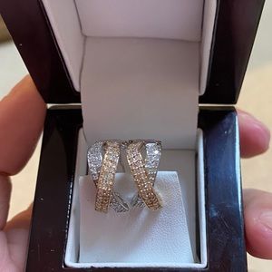 CrissCross Diamond earrings